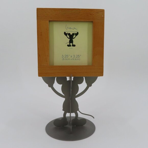 Michael Graves x Disney Mickey Mouse Wood Metal Pedestal Photo Frame Cube 2006 - Picture 7 of 12